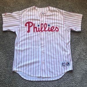 Phillies majestic baseball jersey XL